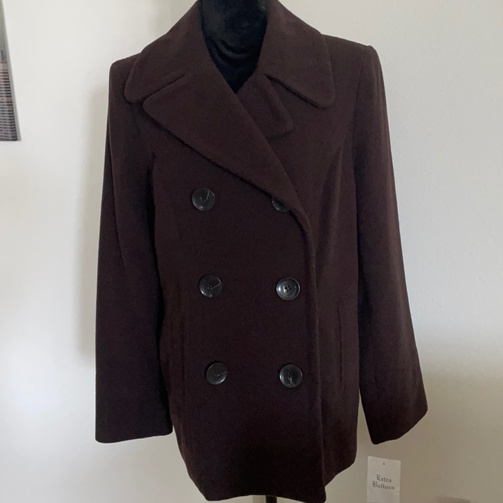 Style & company women’s brown short coat size M